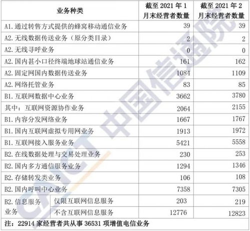 國內增值電信業務許可情況分析報告（2021年2月）——聚焦第一類增值電信業務